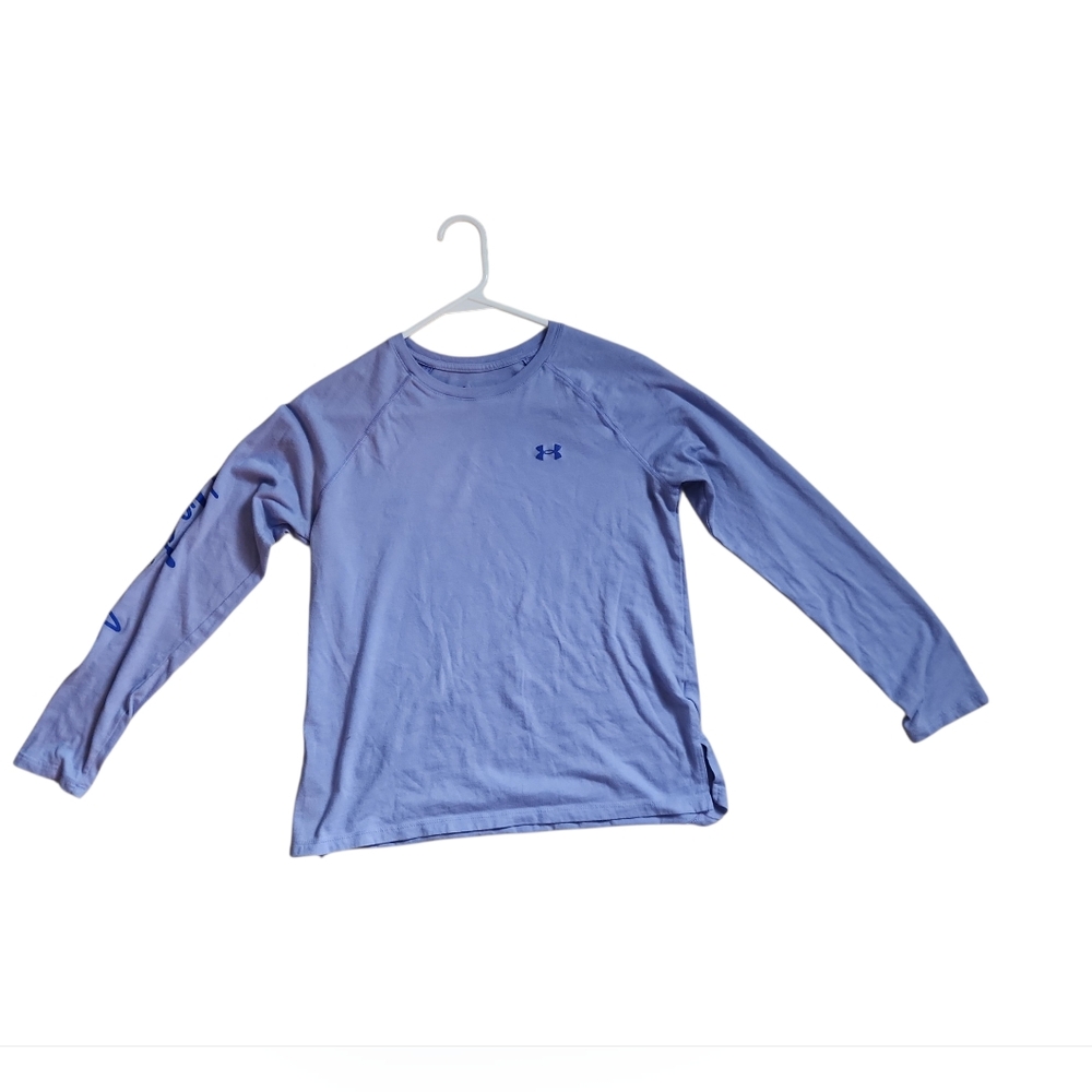 Under Armour UA Vanish Energy Long Sleeve Top Small Asteroid Purple Loose